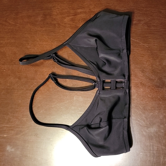 PINK Victoria's Secret Other - Black Strappy Supportive Running Workout Yoga Bralette Size Sm